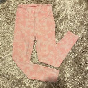 ALL Fenix Pink Tie‎ Dye High Rise 7/8 Leggings